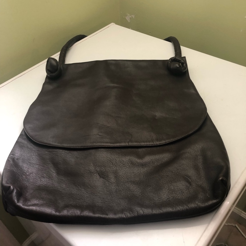 LIZA GANZ Shoulder bag brown leather
